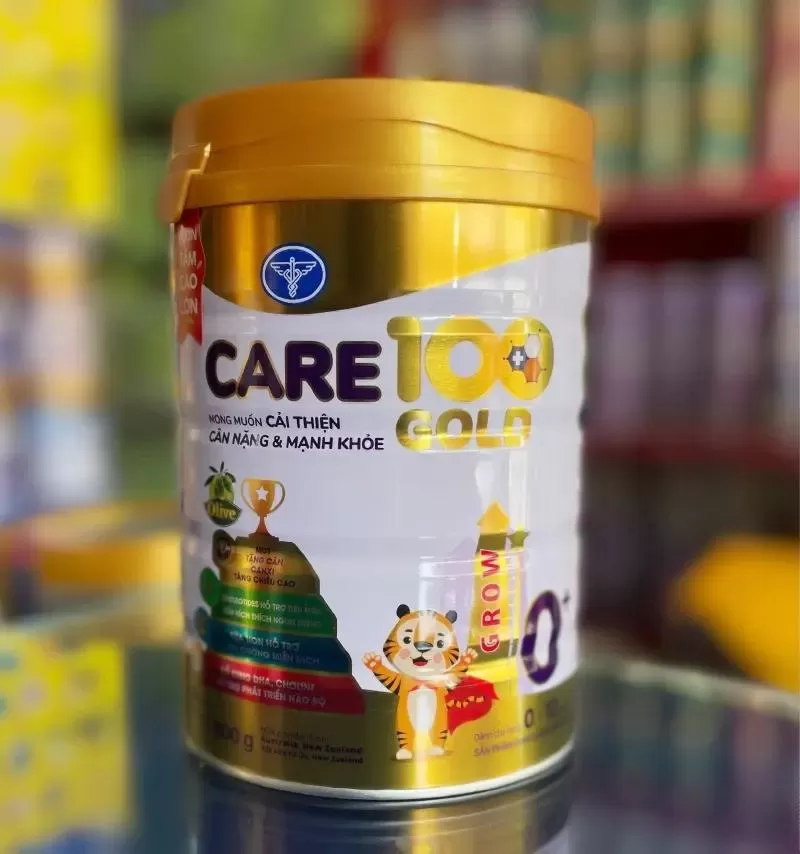 Sữa bột cho bé Care 100 Gold