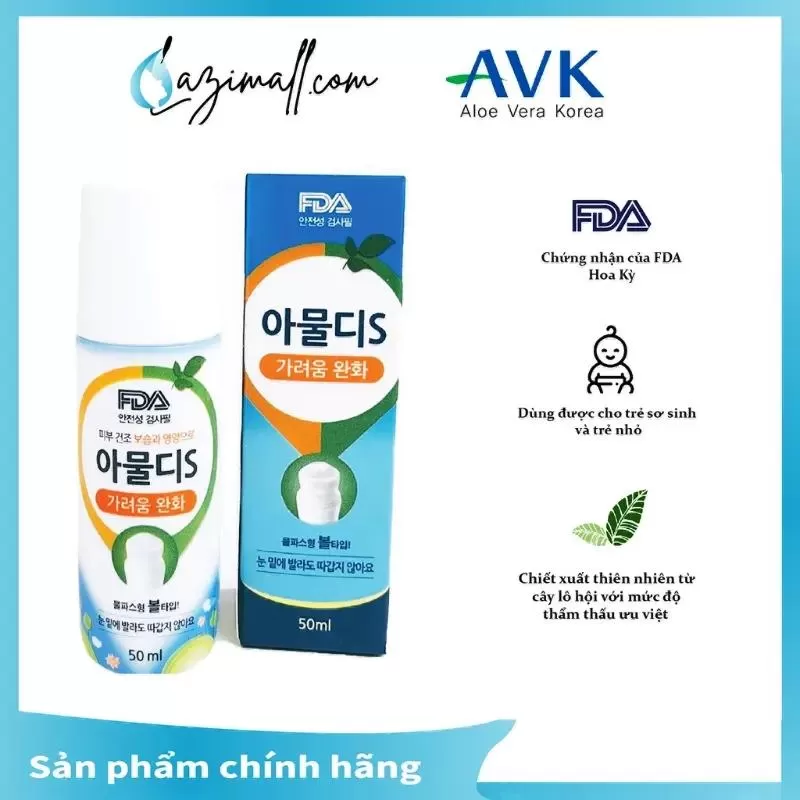 Kem trị muỗi và côn trùng cắn AVK Amuldy S 50ml cho bé