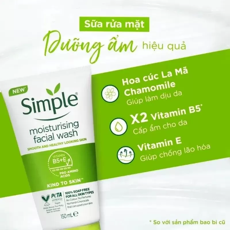 Sữa rửa mặt Simple