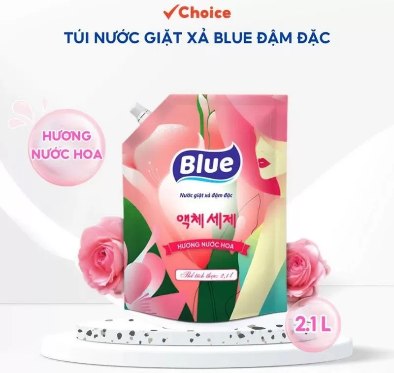 Túi nước giặt BLue nước hoa CH41 2.1L