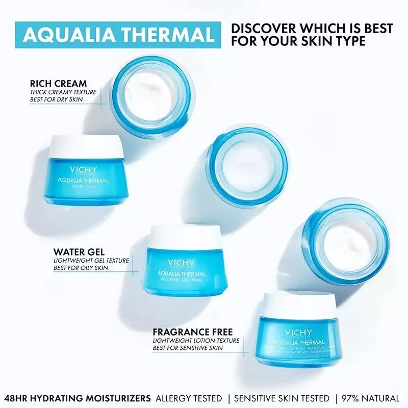 Kem dưỡng ẩm cho da khô nhạy cảm Vichy Aqualia Thermal