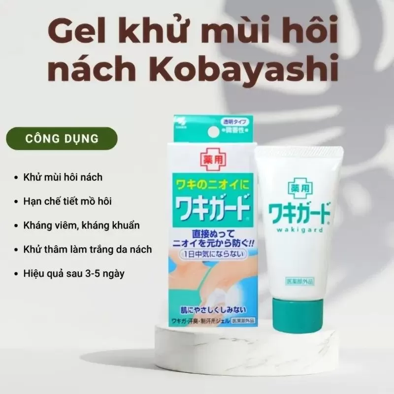 Thuốc trị hôi nách Gel khử mùi Kobayashi Nhật Bản