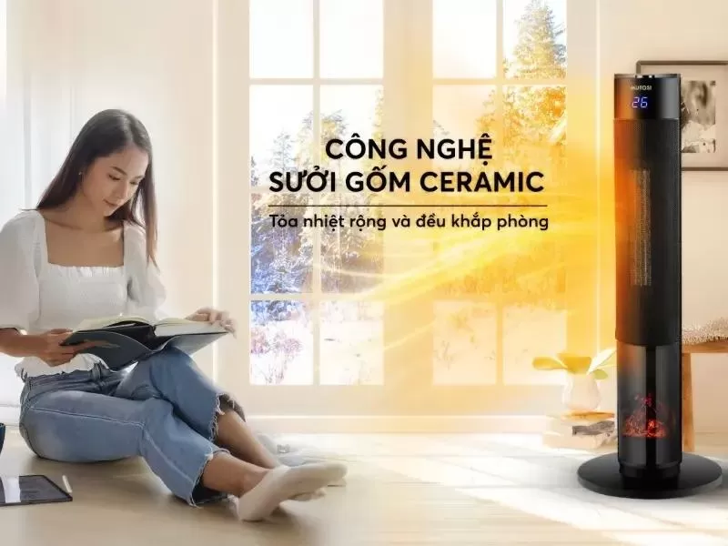 Quạt sưởi gốm Ceramic mini cao cấp