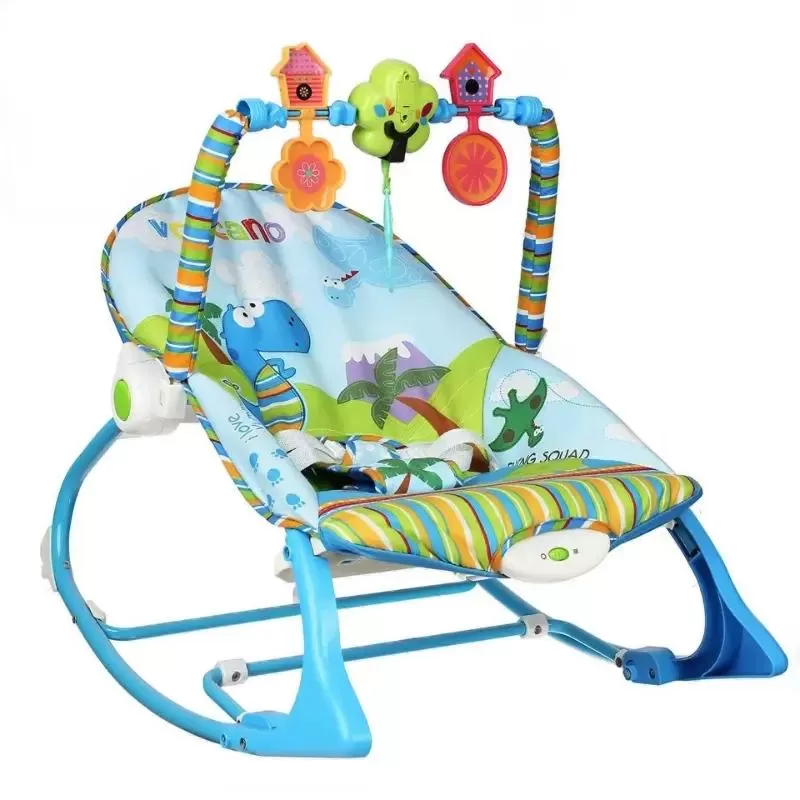 Ghế rung trẻ em bập bênh có nhạc kèm đồ chơi Konig Kids KK63562