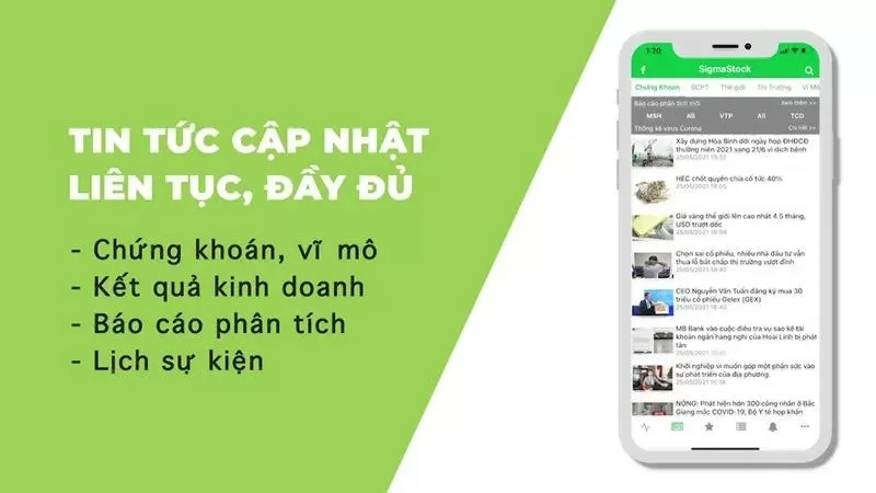 App chứng khoán Sigma Stock