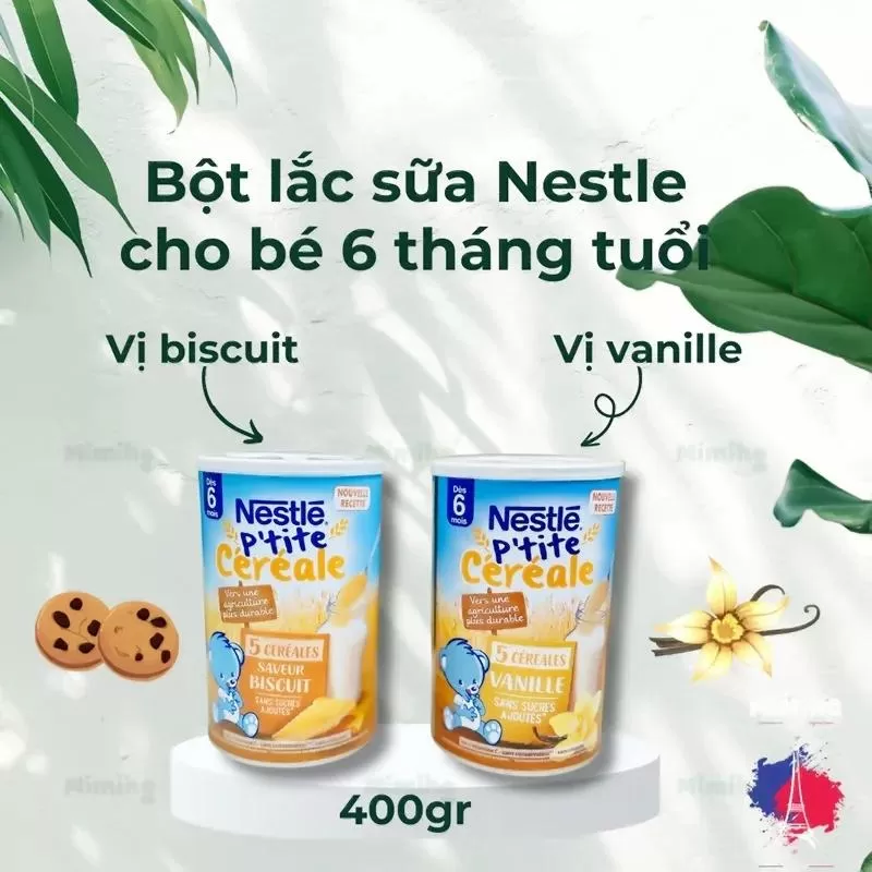 Bột lắc sữa Nestle bổ sung dinh dưỡng