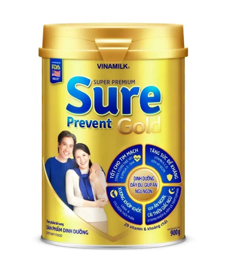 Sữa tăng sức đề kháng cho người lớn Vinamilk Sure Prevent