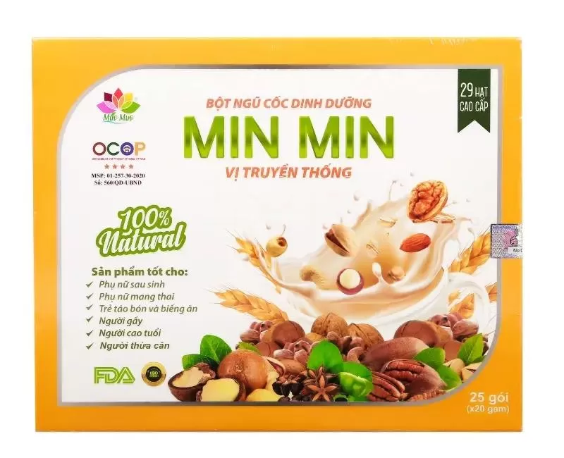 Sữa ngũ cốc dinh dưỡng cho bé MinMin