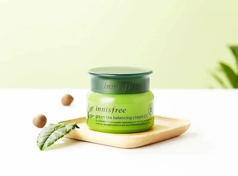 Kem dưỡng ẩm da dầu mụn Jeju Innisfree Green Tea Balancing Cream EX 50ml