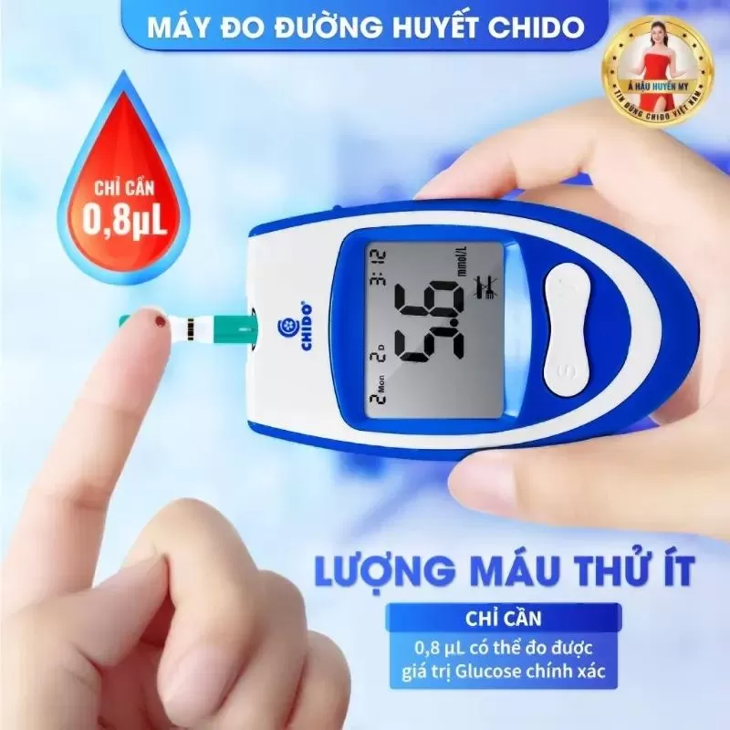 Máy đo đường huyết Chido công nghệ Nhật Bản độ chính xác cao