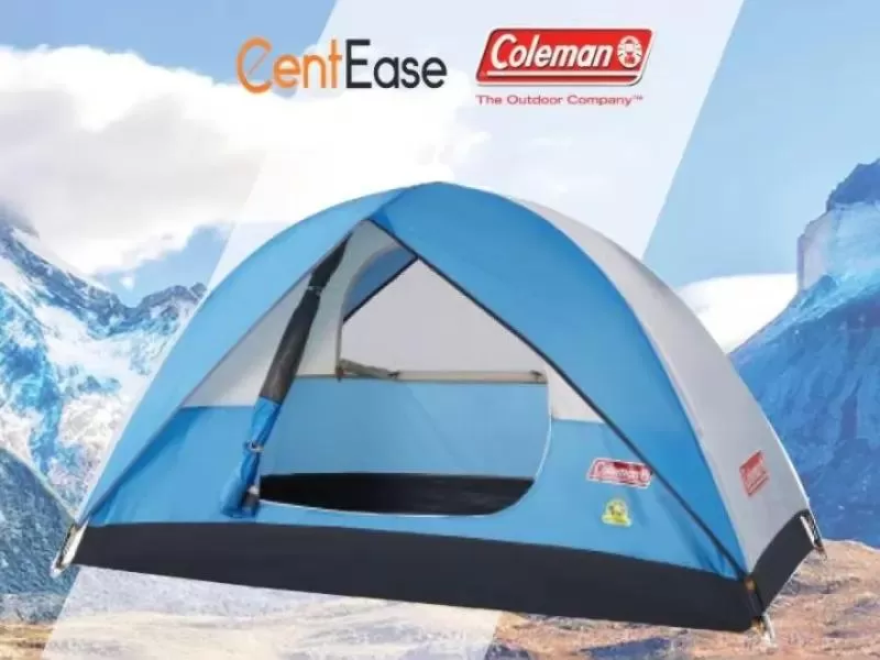 Lều cắm trại 6 người Coleman Sundome Tent 6P Cyan