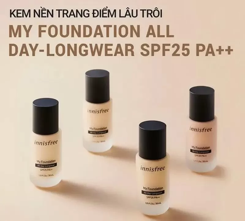 Kem nền trang điểm Innisfree My Foundation cao cấp