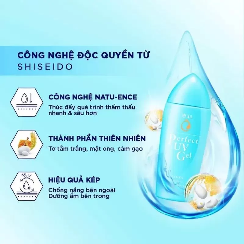 Gel Sữa Chống Nắng Senka Perfect UV Gel SPF50+ PA++++