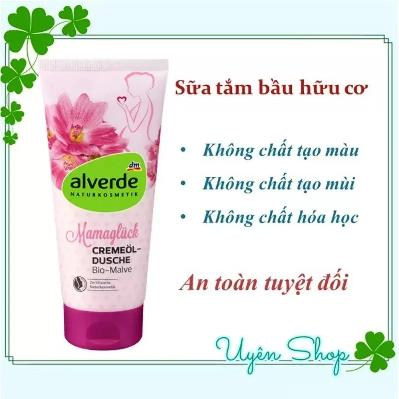 Sữa tắm cho bà bầu Alverde