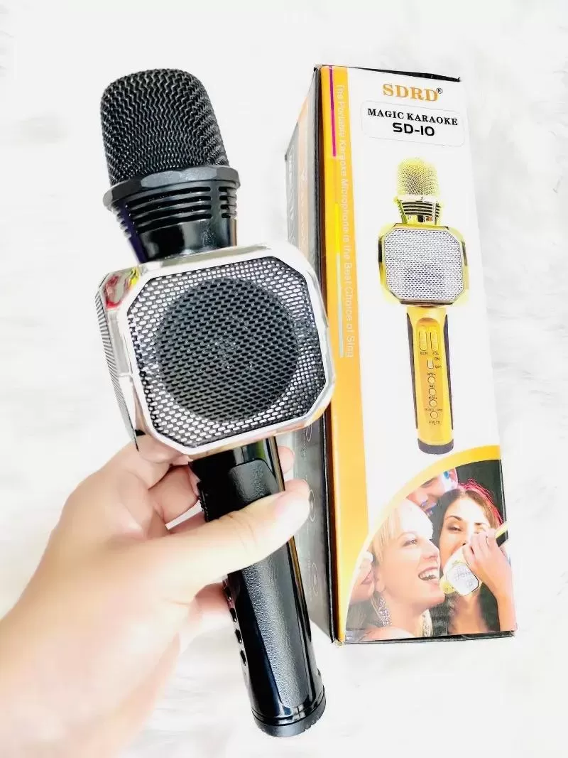 Micro bluetooth hát karaoke SD10 đa năng