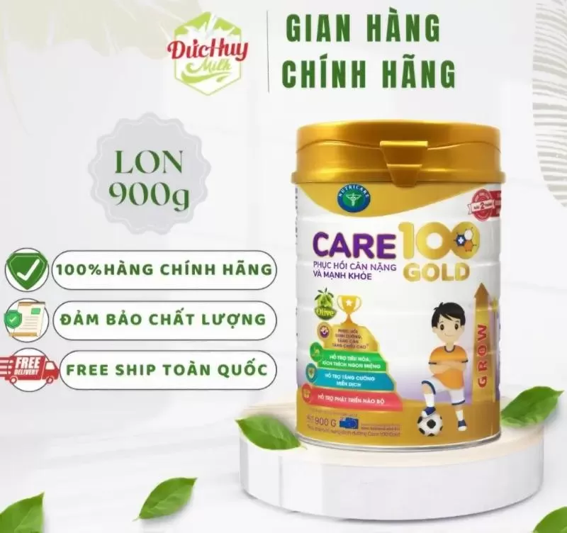 Sữa tăng cân cho bé 4 tuổi 100 Gold