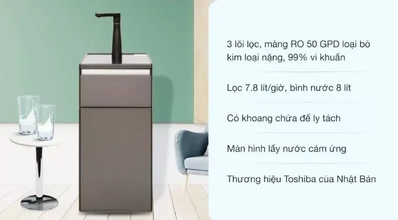 Máy lọc nước ion kiềm RO Toshiba TWP-N1843SV (T)