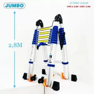 Thang nhôm rút chữ A JUMBO A280B