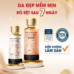 Nước Uống Adiva Collagen Gold Giúp Làm Đẹp Da, Giảm Vết Nhăn Ngăn Lão Hoá