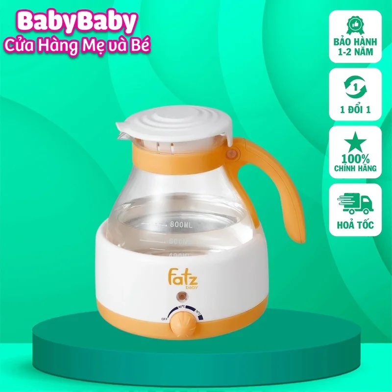 Máy đun nước pha sữa Fatz có nhiệt kế FatzBaby FB3005SL 800ml