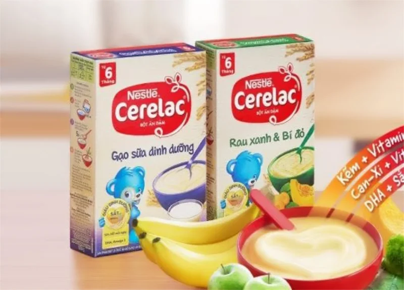 Bột ăn dặm Nestle Cerelac