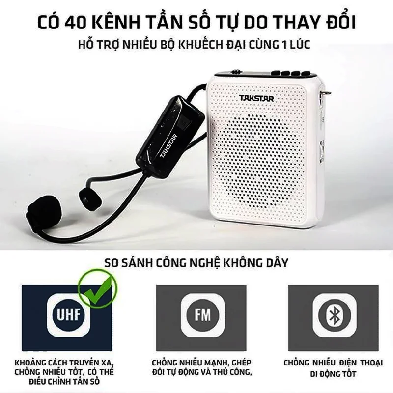 Máy trợ giảng không dây Takstar E300W Bluetooth