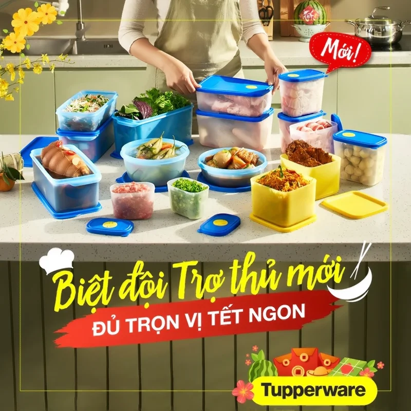 Tupperware Blue Ocean Modern Set Mega 16