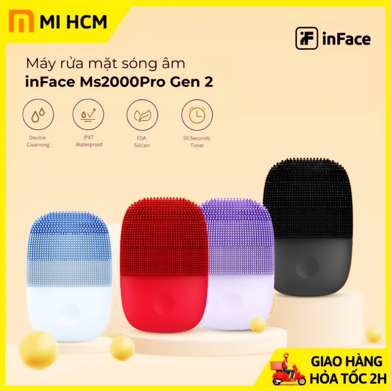 Máy rửa mặt sóng âm Xiaomi inFace MS2000 Pro