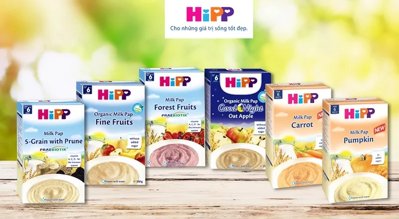 Bột ăn dặm HiPP cho bé từ 4 tháng tuổi