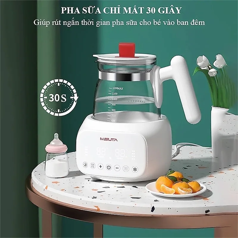 Máy hâm nước pha sữa giữ nhiệt Misuta