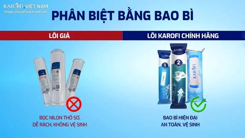 Cách phân biệt hàng thật và giả khi mua máy lọc nước